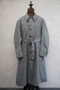 cir.1940's-1950's salt&pepper cotton atelier coat NOS