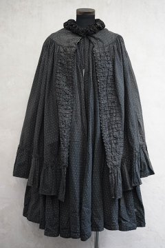early 20th c. black dots cape