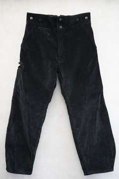 cir.1950's-1960's black corduroy work trousers