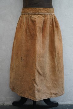 1930's-1940's brown linen skirt