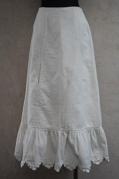 early 20th c. white skirt ◇