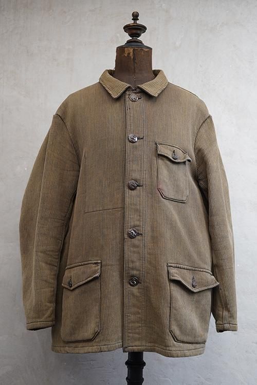 mid 20th c. brown pique hunting jacket - フレンチ