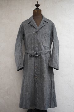 ~1940's salt&pepper cotton atelier coat