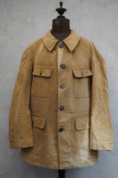 cir. 1940's linen cotton hunting jacket