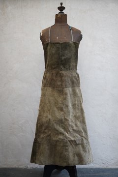 cir. 1930's-1940's patched corduroy apron