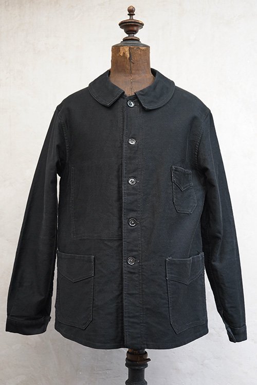 ジャケット/アウター カバーオール 1940's black moleskin work jacket 