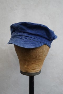 mid 20th c. blue cotton work cap 