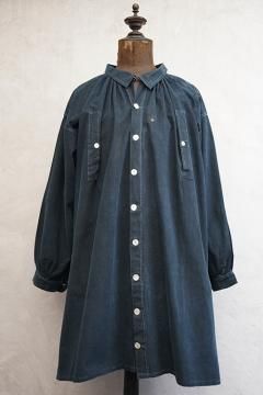 1930's black linen maquignon coat 