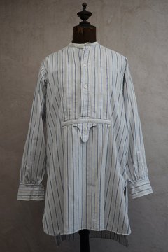 ~1930's blue striped white cotton shirt