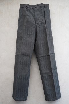cir. 1960's salt&pepper striped cotton trousers NOS 2