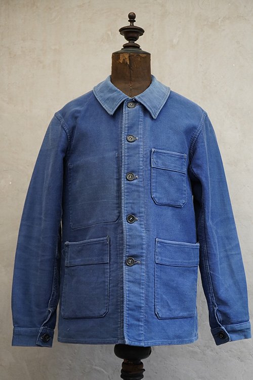 1940's blue moleskin work jacket身幅約52