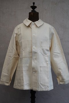 mid 20th c. ecru cotton work jacket 