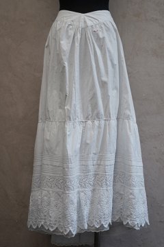early 20th c. white skirt 