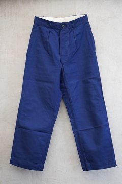 mid 20th c. blue cotton work trousers NOS