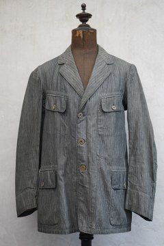 cir. 1930's gray striped 4 pockets jacket