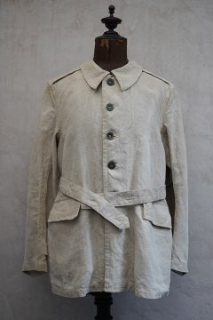 1930's ecru linen M38 bourgeron jacket