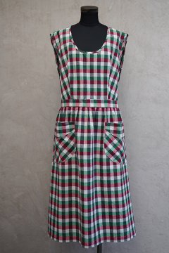 1930's-1940's checked work dress / apron 