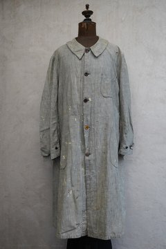 1930's linen cotton atelier coat