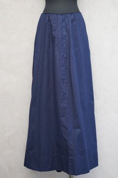 cir.1920's-1930's navy cotton long skirt