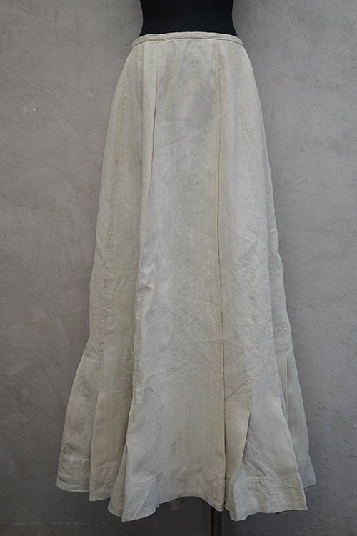 early 20th c. linen long skirt 
