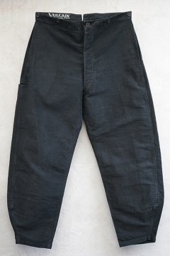 ~1940's black moleskin work trousers 