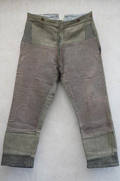 ~1940's patched pique work trousers