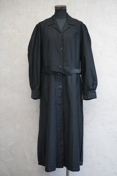 cir.1930's black cotton work coat NOS
