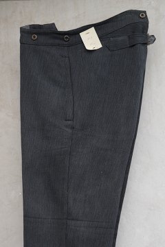 ~1940's dark gray pique work trousers NOS