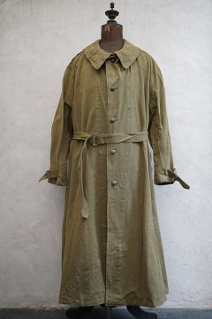 1950's French military M35 linen cotton motorcycle coat
