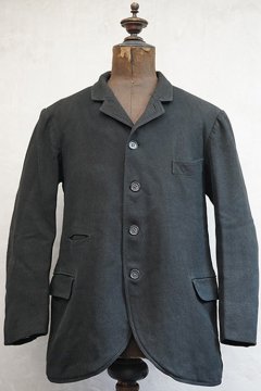 early 20th c. black wool sack coat