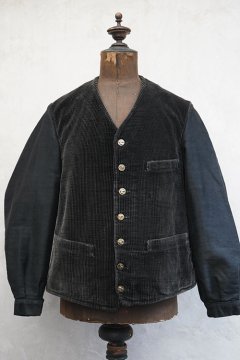 ~1940's dark brown corduroy gilet jacket 