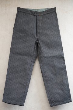 mid 20th c. striped cotton work trousers 