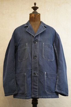 cir.1940's linen cotton 4 pockets work jacket
