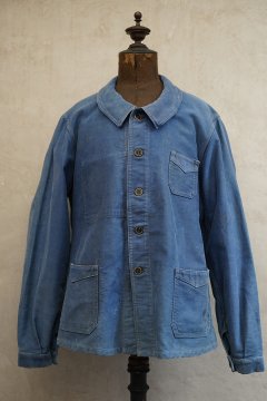 1930's-1940's blue moleskin work jacket