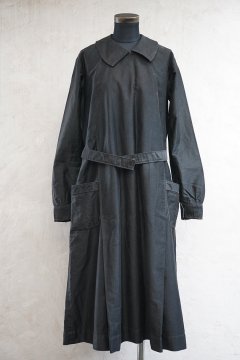 cir.1930's black light moleskin work dress