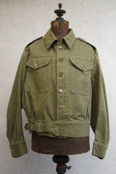 1950's British army green denim jacket NOS