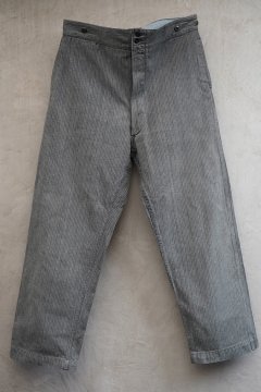 1940's striped S&P cotton work trousers 