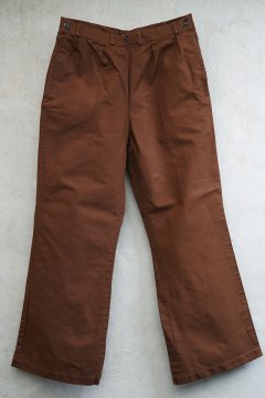 cir. 1940's brown canvas pants NOS
