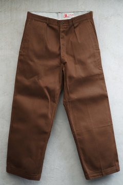 mid 20th c. brown cotton work trousers 