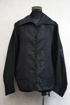 1930's-1940's black cotton blouse 