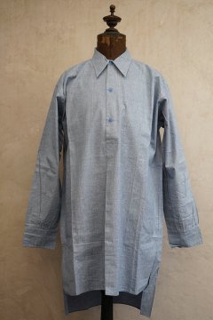 1930's-1940's light blue cotton shirt NOS