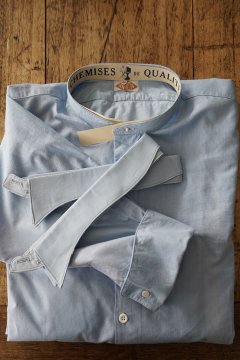 cir. 1930's pale blue cotton shirt
