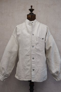 1930's French military linen bourgeron jacket