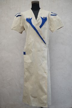 1930's-1940's beige S/SL dress 