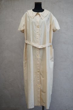 1930's -1940's beige S/SL work dress NOS