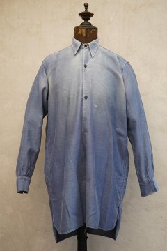1930's blue moleskin work shirt