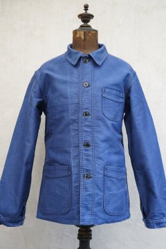 mid 20th c. blue moleskin work jacket 