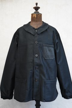 1930's black moleskin work jacket