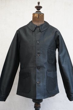 1930's black moleskin work jacket 