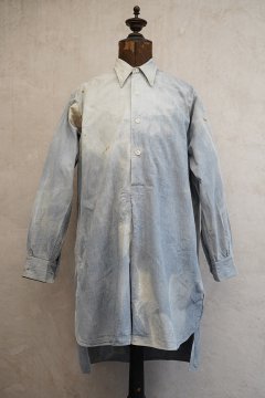 1930's-1940's blue linen cotton shirt 